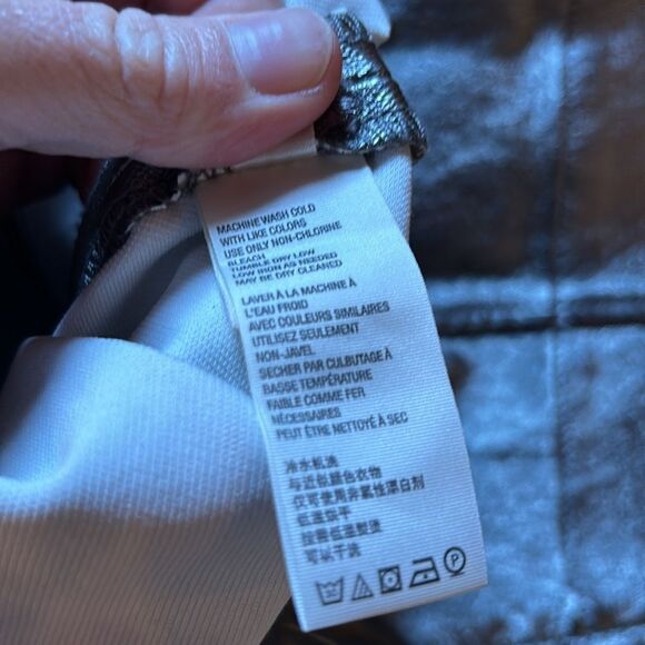 Free People Silver metallic skirt size 10 - Picture 13 of 16